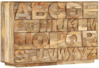 vidaXL ABC-Schrank mit 6 Schubladen 120x35x79 cm Massivholz Mango 247712