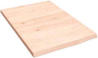 vidaXL Waschtischplatte 40 x 60 x 2 cm Massivholz Unbehandelt 3156002