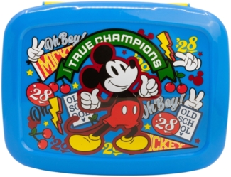 Mickey Mouse True Champions Kinder Premium Lunchbox Brotdose Frühstücks-Box Vesper-Dose mit 3 Fächern