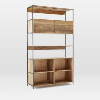 Bücherregal Gita 130x213x35 aus Mango-Massivholz