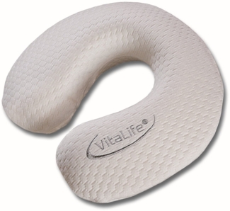 Vital Life Orthopädisches Viscoschaum Nackenhörnchen Reisekissen für unterwegs