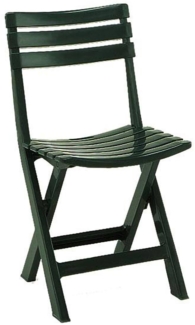 Dmora Outdoor-Stuhl Arizona, Klappbarer Gartensitz, Stuhl für Esstisch, Außensessel, 100 % Made in Italy, 44 x 41 x 78 cm, Grün