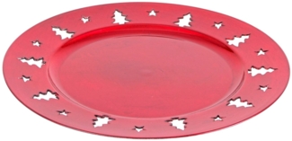 Weihnachtsteller 33cm Plätzchenteller Adventsdeko Nikolausteller Adventsteller wiederverwendbar Mehrweg