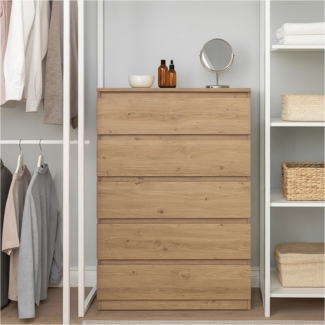 HTI-Living Kommode Kommode mit 5 grifflosen Schubladen (Stück, 1 St, 1 Kommode), Anrichte Sideboard Schrank
