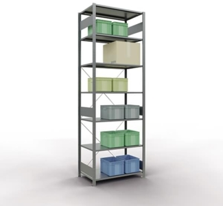 Schulte Regal MULTIplus150 12762 Grund 3.000x1.000x600mm 7 Böden verzi