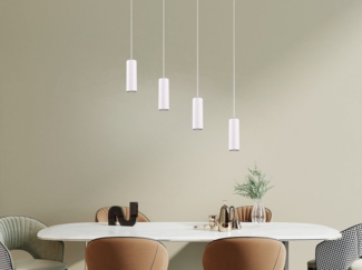 TRIO Leuchten LED Pendelleuchte, Dimmfunktion, LED wechselbar, Warmweiß, modern, mehrflammig hängend über Kochinsel & Kücheninsel, Breite 75cm