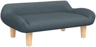 vidaXL Kindersofa 70 x 40 x 24 cm Stoff, Dunkelgrau