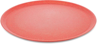 Koziol Großer Teller 4er-Set Connect Plate, Speiseteller, Kunststoff-Holz-Mix, Nature Coral, 25. 5 cm, 7101704