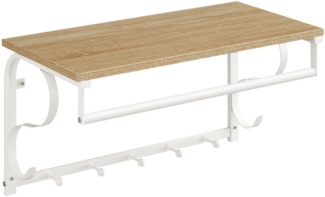 Valora Wandregal mit Aufhängern - Sonoma Eiche, skandinavischer Stil