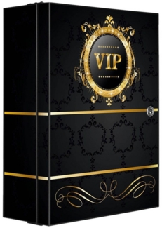 banjado Medizinschrank Stahl VIP (abschließbar, 3 große und 2 kleine Fächer) 35 x 46 x 15cm