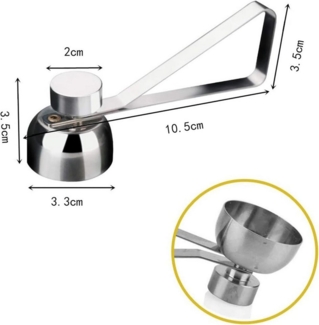 FELIXLEO Eierschneider Eieröffner Edelstahl Cutter für Weiche und Hartgekochte Eier, (1-tlg)