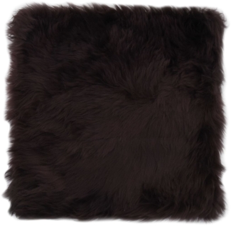 vidaXL Sitzkissen 2 Stk. Braun 40x40 cm Echter Schafspelz 283886