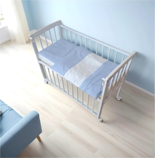 Beistellbett Weiß 40x90 inkl. Matratze & Bettwäsche Set – Viele Farben