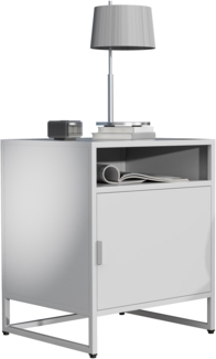 VCM Nachttisch Flokas 919899 Weiß H. 55 x B. 45 x T. 40 cm