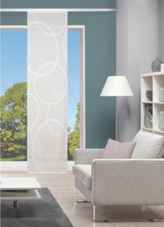 HOME WOHNIDEEN Schiebegardine PINALA (1 St), Paneelwagen, transparent, Schiebevorhang Scherli