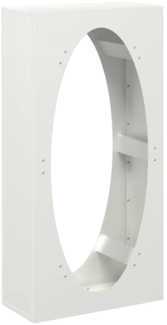 vidaXL Brennholzregal Weiß 50x23x100 cm Kaltgewalzter Stahl 864182