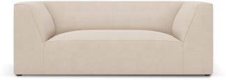 Micadoni 2-Sitzer Sofa Ruby | Bezug Beige | Beinfarbe Black Plastic