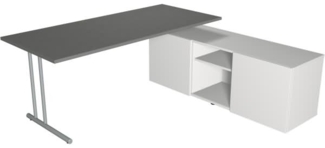 Kerkmann Schreibtisch start up BxT 180x80 mit Sideboard grafit