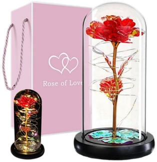 VERK GROUP Geschenkbox Ewige Rose, Blumen im Glas Rose Geschenke für jeden Anlass