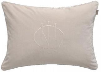 Gant Home Kissenhülle Monogram Cushion White Sand (50x70 cm) 853095901-100