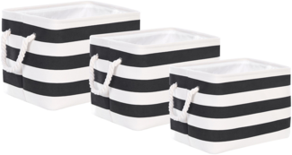 Aufbewahrungskorb schwarz weiß 3er Set DARQAB