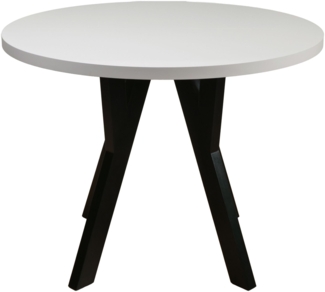 Selsey 'Osenness' Esstisch ausziehbar, Greige/Schwarz, ca. 75 x 100–180 x 100 cm