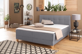 Home affaire Boxbett Lonrai, in H2,H3 & H4 und XXL - Überlänge 220cm wählbar, inkl. Topper