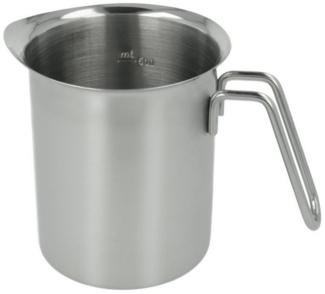 Edelstahl Milchkrug Skala bis 500ml