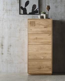 Highboard m.Holztüre 63x145cm 'Monza' Wildeiche geölt