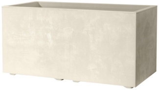 XL Pflanzkasten Millennium 73 L in Creme mit Tolle Naturstein Optik, Maße: 78x39x39 cm