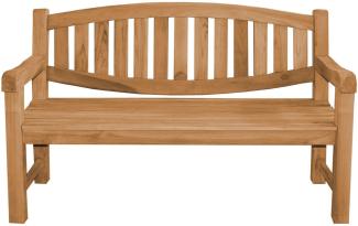 XXL Parkbank Bergamo Teak Massivholz extra stark - Breite: 150 cm