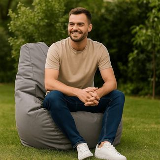 AD. CON Sitzsack Gamer Sitzsack mit Füllung Puff Relax-Sessel Bodenkissen Bean Bag (Sitzsack mit Füllung), Hergestellt in Polen