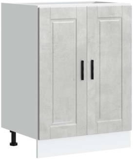 vidaXL Küchenunterschrank Porto Betongrau Holzwerkstoff 853921