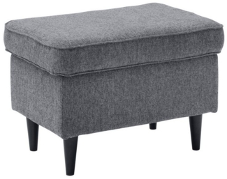 Fußhocker >OSKAR< in anthrazit - 63x43x42 (BxHxT)