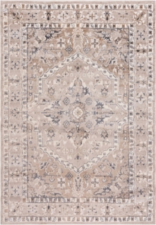 Mazovia Designteppich Orientalisch Ethnisch Teppich für Wohnzimmer, Schlafzimmer, Büro, 80x150 cm, Fußbodenheizung