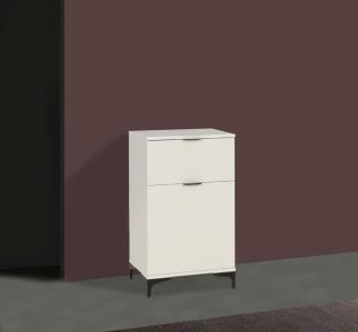 Kommode Lenea Stauraumschrank 50cm weiß 1-türig