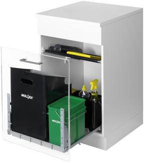 MÜLLEX Comfort 35/5/4/4 Abfallsystem inklusive Auszugssystem als Vollauszug, 48 (35+5+4+4) Liter / ab 55 cm Schrankbreite / 4-fach Trennung
