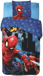 MARVEL Bettwäsche Marvel Spider-Man Jungen Bettwäsche Set 135x200 80x80 cm, 2 teilig, 100% Baumwolle