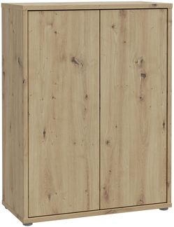 Schuhkommode >ALICE SPRINGS< 4 Böden, push to open, Artisan Eiche Dekor - 74,5x99,1x34,9cm (BxHxT)