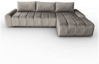 Beautysofa Ecksofa COSTA mit Schlaffunktion & Bettkasten, modernes Design