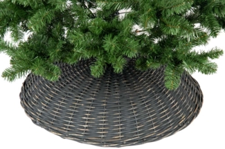 Westmann Rattan Weihnachtsbaum Rock Santa-3 | Grau