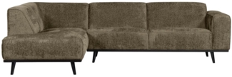 Ecksofa Statement aus Struktursamt Links, Bonsai