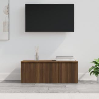 TV-Schrank Braun Eichen-Optik 80 x 34 x 30 cm Holzwerkstoff