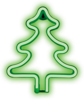 Forever Light LED Dekolicht LED WEIHNACHTSBAUM grün Weihnachtsdekoration Wandhalterung