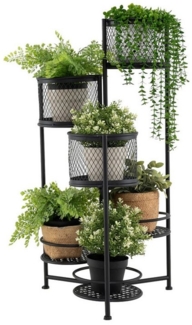 COSTWAY Blumenständer, Pflanzenständer 6 Etagen für Topfpflanzen, drehbar