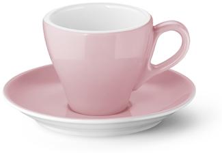 Espresso-Untertasse Classico Solid Color Zartrosa Dibbern Espressotasse - Mikrowelle geeignet, Spülmaschinenfest
