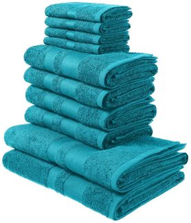 OTTO home Handtuch Set Vanessa, 10-tlg Handtuch-Set, weich, in Standard- und Premium-Qualität, Walkfrottee (Set, 10-St), 100% Baumwolle, Duschtücher, Handtücher, Gästetücher, mit Bordüre