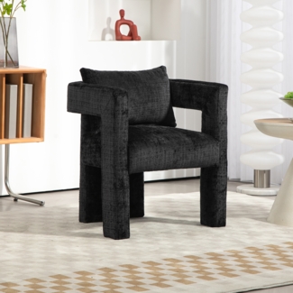 LVHOM TV-Sessel Großer Sessel, Armlehnensessel mit Kissen, Relaxsessel Polstersessel, Schminktisch Stuhl, für Wohnzimmer, Schlafzimmer und Büro