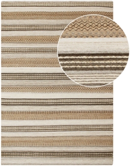 Teppich, handgewebt, natur/grau, 160x230 cm