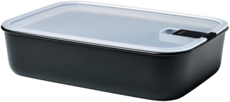 Mepal – Frischhaltedose EasyClip – Schüssel mit Deckel & Klickverschluss – Geeignet für Mikrowelle, Dampfgarer, Kühl- und Gefrierschrank – Luftdicht & auslaufsicher – 2250 ml – Nordic black